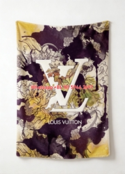 Ink Floral LV Blanket Artistic LV Monogram Blanket 113
